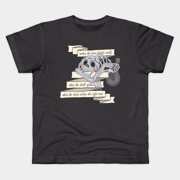 The Last Unicorn Skull Riddle Kids T-Shirt by AnnaBanana